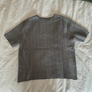 Zara Knit Short Sleeve Knit Top